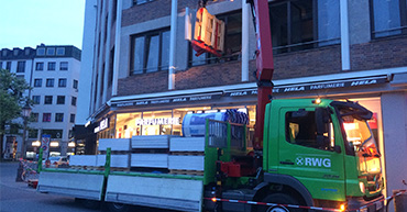Wendegabel-Transport